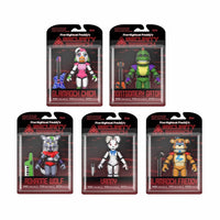 ASST: Action Figures: FNAF-Security Breach PizzaPlex-Set of 6