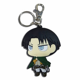 Attack On Titan SD Levi Dedicate Stance PVC Keychain