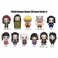 DEMON SLAYER 3D FOAM KEYRING BBLIND BAG ASST- SERIES 4-24pcs PDQ