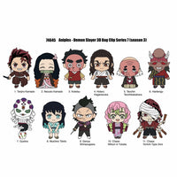 Demon Slayer 3D Foam Keyring Blind Bag Asst-Series 7-24pcs PDQ