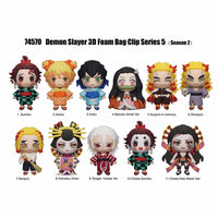 Demon Slayer (Sea. 2) 3D Foam Keyring Blind Bag Asst-Ser. 5-24pcs PDQ