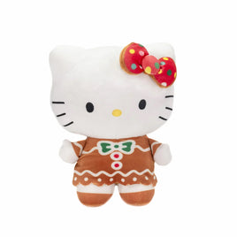 HELLO KITTY - 10.5 IN PLUSH WITH GINGERBREAD DRESS