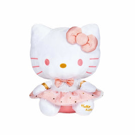 HELLO KITTY - 9.5 INCH COLLECTABLE PLUSH IN PINK AND GOLD DRESS