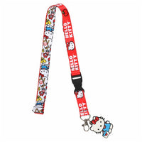 HELLO KITTY ICONS LANYARD w/ID HOLDER & CHARM