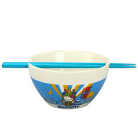 HELLO KITTY KAIJU 20 OZ. CERAMIC RAMEN BOWL WITH CHOPSTICKS