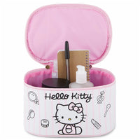 HELLO KITTY OVAL COSMETIC BAG WITH METAL CHARM