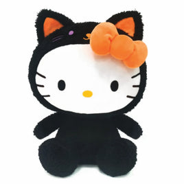 HELLO KITTY - 9 IN DRESS UP AS BLACK CAT PLUSH