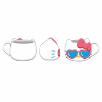 Hello Kitty Heart Shades Face Ceramic 3D Sculpted Mug