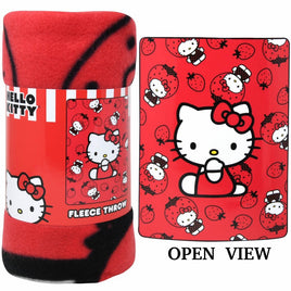 Hello Kitty Red 45x60" Fleece Throw Blanket