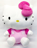 Hello Kitty in Pink Jumpsuit Sitting Pose Plush Backpack