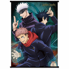 JUJUTSU KAISEN- YUJI & MEGUMI & SASTORU GROUP WALL SCROLL