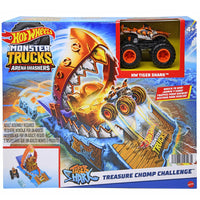 Mattel DP Hot Wheels Monster Truck Arena Smashers Treasure Chomp Playset