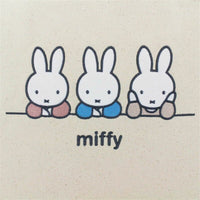 Miffy Embroidery Canvas 2-Way Shoulder Bag-Set of 2-Beige&Tan-Japan Version