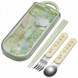 SKATER:My Neighbor Totoro Bento Utensil Set in Sliding Case-Japan Imports