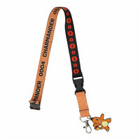 POKEMON FACES CHARMANDER KANTO REGION LANYARD w/CHARM & ID HOLDER