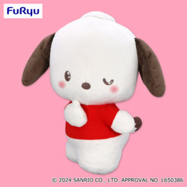 Sanrio Pochacco Look back Secret BIG Plush in Red-Japan Version