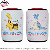 Pokemon Cylindrical Cushion Set-set of 2-Captain Pikachu & Lapras of the Six Heroes-Japan Version