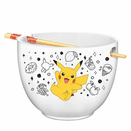 Pokemon Pikachu Sweets Time 20oz Ceramic Ramen Bowl & Chopstick