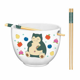 Pokemon Snorlax Ramen Bowl with Chopsticks