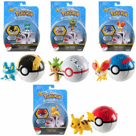 Pokemon Throw N Pop Poke Ball w/ Figure Asst-Set of 4-Special Offer