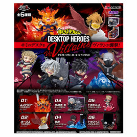 Re-Ment: DesQ My Hero Academia DESKTOP HEROES VS Villains Mini Figure Asst-Set of 6pcs(Box)