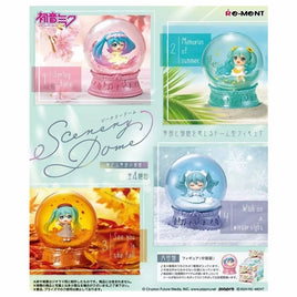 Re-Ment :Hatsune Miku Series Scenery Dome - A Story of Seasons Mini Figure Asst-Set of 4(BOX)