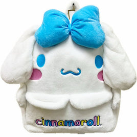 SANRIO CINNAMOROLL 16" FULL BODY PLUSH BACKPACK w/ EMBROIDERED DETAILS & 3D BOW