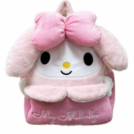 SANRIO MY MELODY 15" FULL BODY PLUSH BACKPACK w/ EMBROIDERED DETAILS & 3D BOW