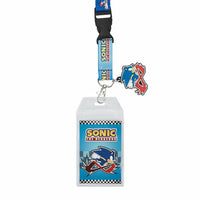 SONIC THE HEDGEHOG SPEED LANYARD w/ ID HOLDER & CHARM