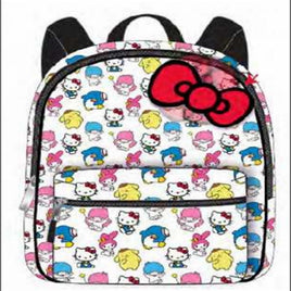 Sanrio Characters All Over Print with Red Bow PU Leather Mini Backpack