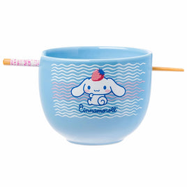 Sanrio Cinnamoroll 20oz Ceramic Ramen Bowl with Chopsticks