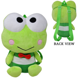 Sanrio Characters Keroppi Sitting Pose 14" Plush Backpack