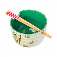 Sanrio Keroppi Foodie Icons 20oz Ceramic Ramen Bowl with Chopsticks