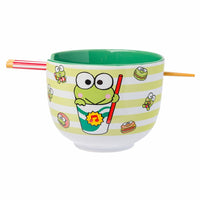 Sanrio Keroppi Foodie Icons 20oz Ceramic Ramen Bowl with Chopsticks