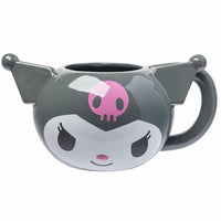 Sanrio Kuromi Face Ceramic 3D Mug