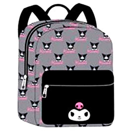 Sanrio Kuromi w/ Logo 10 Inch  PU Leather Mini  Backpack