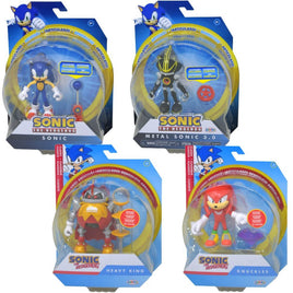 Sonic the Hedgehog 4" Articulated Figures with Accessory Asst-Wave 16-Set of 6