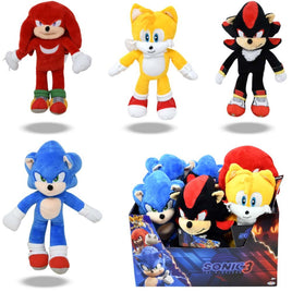 Sonic the Hedgehog Movie 3- 9" Basic Plush Asst-8pcs PDQ