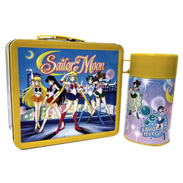 TIN TITANS SAILOR MOON SCOUT LINEUP LUNCHBOX &  SOUP CONTAINER-PX Exclusive