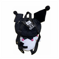 Sanrio Kuromi with 3D Pink Bow Sitting Pose Plush Backpack