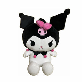 Sanrio Kuromi with 3D Pink Bow Sitting Pose Plush Backpack