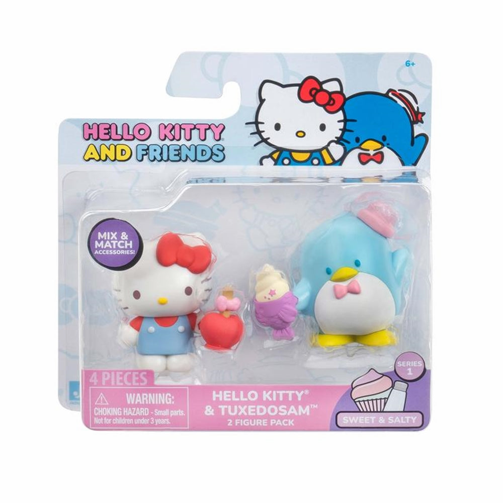 Hello Kitty and Friends 2 inch Figure 2 Pack Blister Asst Set of 6