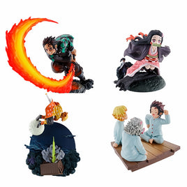 Demon Slayer(Vol.1)-Demon Slayer Megahouse Petitrama-4pcs PDQ