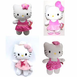 HELLO KITTY - 6IN 4 ASST. DRESSES -BALLERINA, SAILOR, POLKA DOT & PINK Plush Set-Set of 4