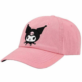 KUROMI EMBROIDERED PINK HAT