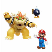 Nintendo Super Mario vs Bowser Diorama Set in Box