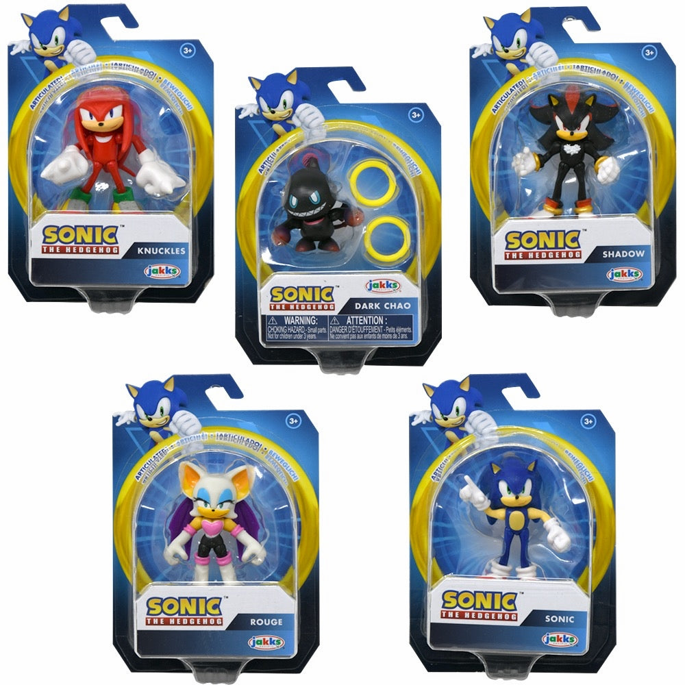 Sonic The Hedgehog Prime Articulated Action Figure Series 1 3-Inch Mystery  Pack [1 RANDOM Figure, Capsule]